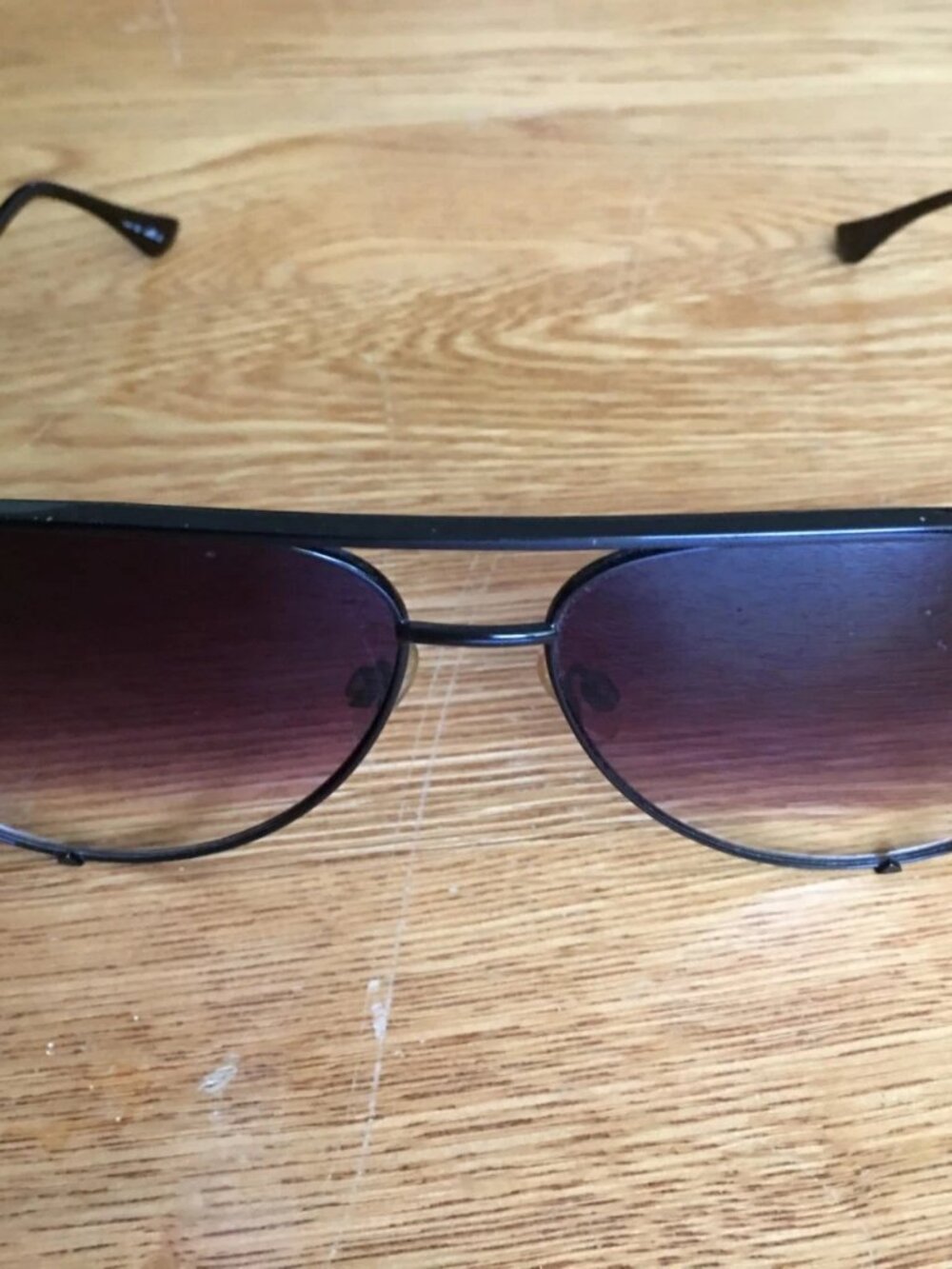 Quay Australia Polarized High Key 111 Fade Lens Micro Aviator Sunglasses
